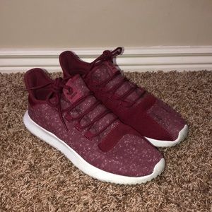 Red Adidas tubular shadows. Fantastic condition!